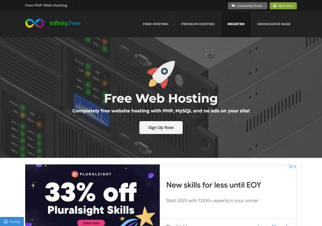 How to get free web hosting and domain 2022